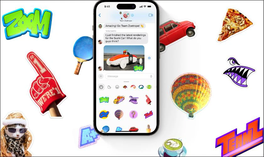 cập nhật nhãn dán trên iMessage
