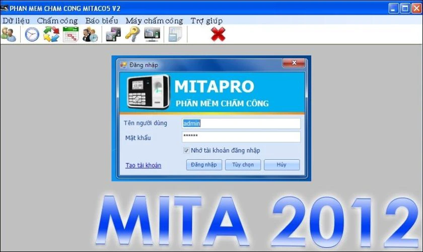 phần mềm chấm công online mitaco