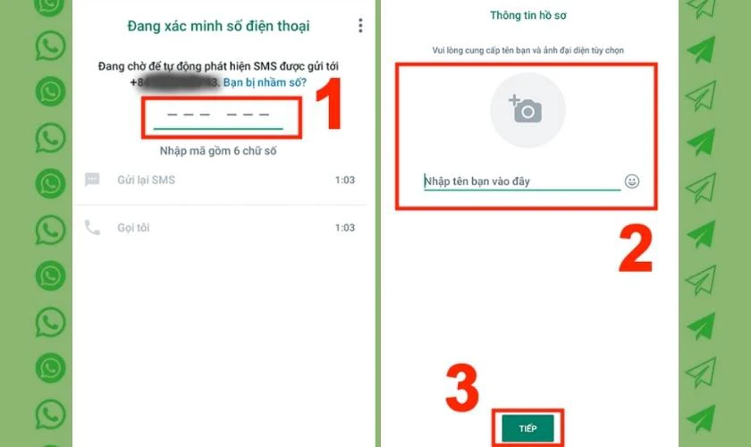 đăng ký whatsapp điện thoại