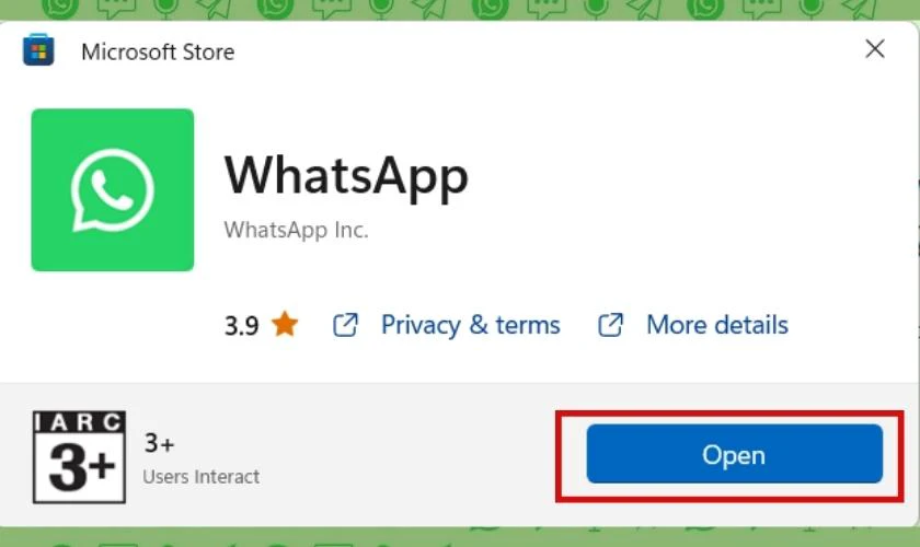 download tải whatsapp miễn phí trên máy tính