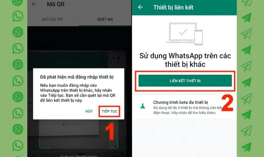 quét qr để đăng nhập