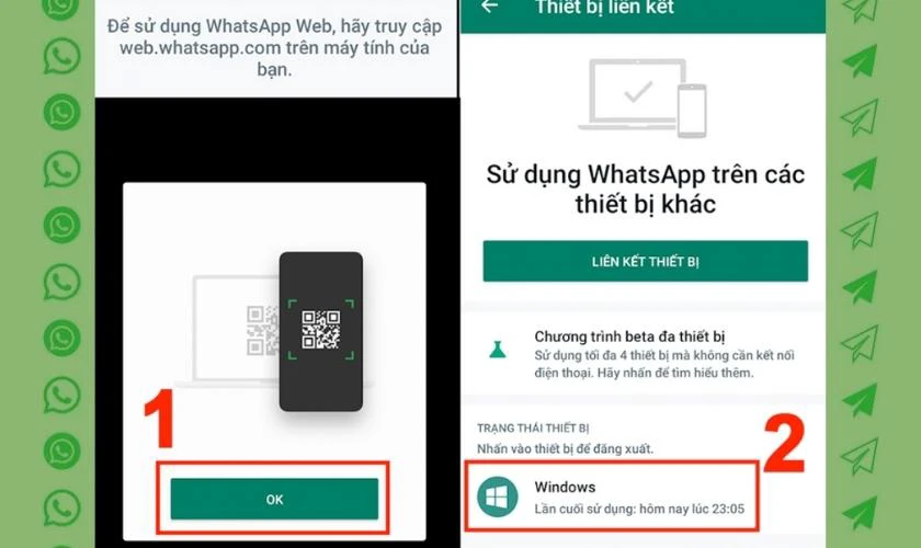 hoàn tất đăng ký whatsapp trên máy tính