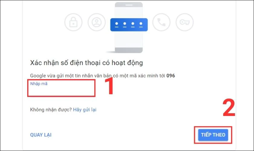 Cài mật khẩu bảo mật 