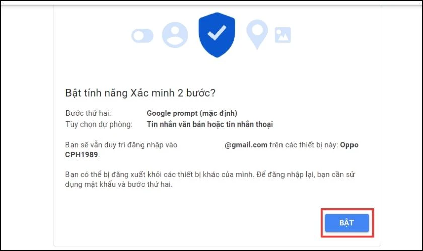 Xác minh 2 lớp mật khẩu 
