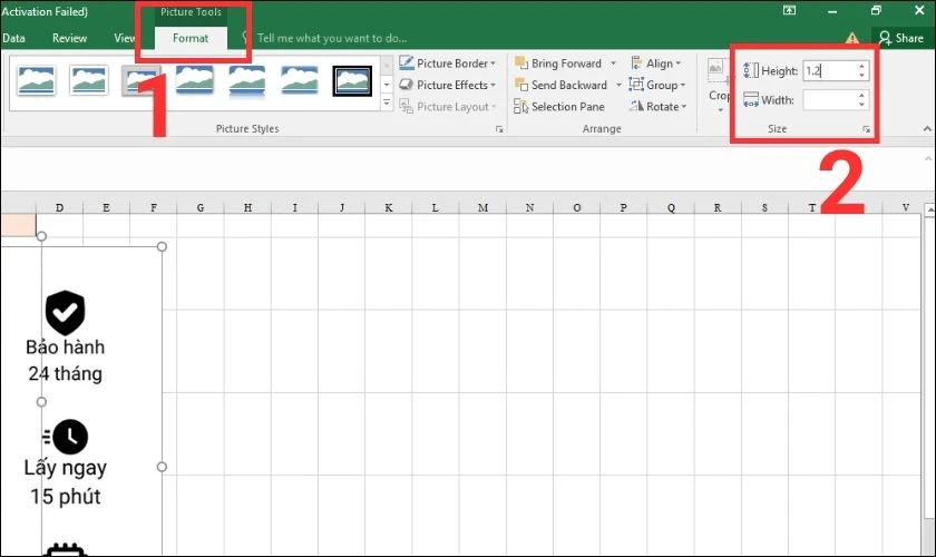 Cách chèn ảnh vào Excel vừa ô không bị vỡ