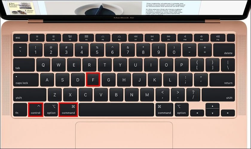 Cách chia đôi màn hình laptop bằng phím tắt Macbook