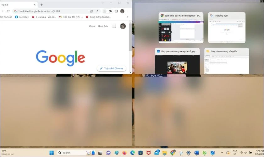 Cách chia màn hình laptop thành nhiều cửa sổ