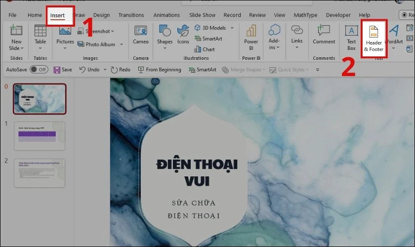Cách đánh số tất cả các trang bằng công cụ Header & Footer