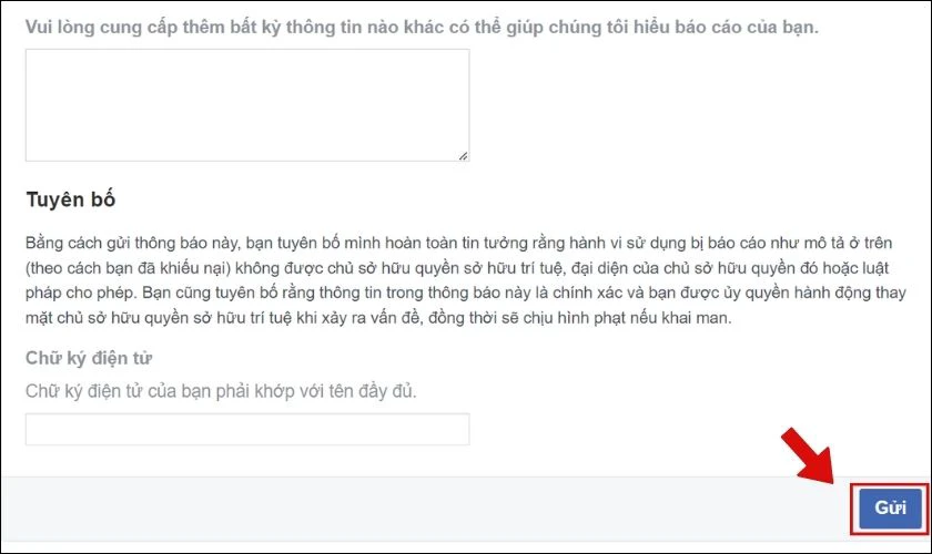 Điền những thông tin liên quan đến Fanpage