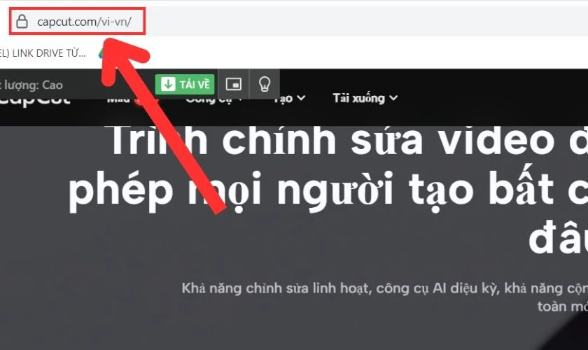 Cách tải ứng dụng Capcut PC không cần giả lập
