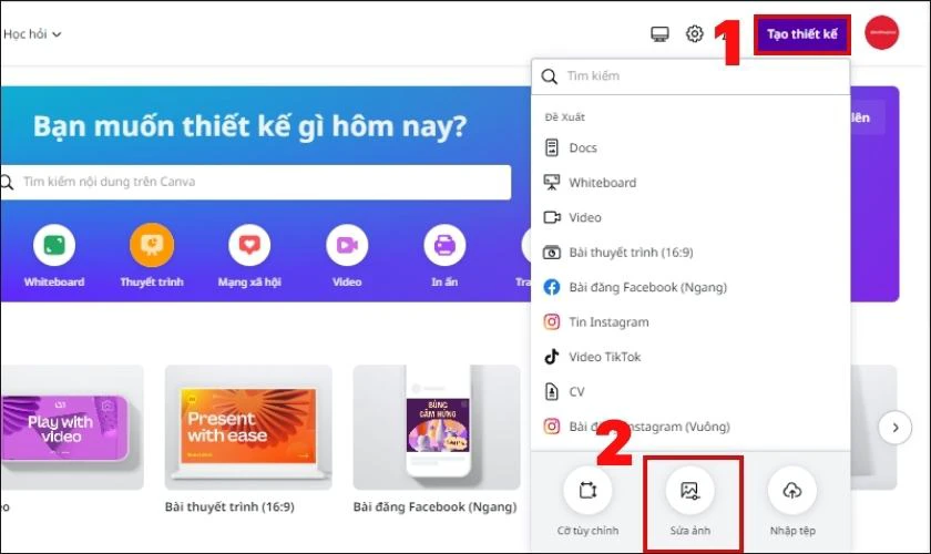 Cách tách nền ảnh trong Canva bằng máy tính