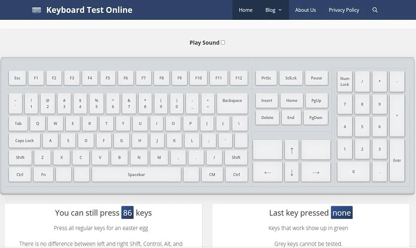 Cách test bàn phím của laptop cũ 