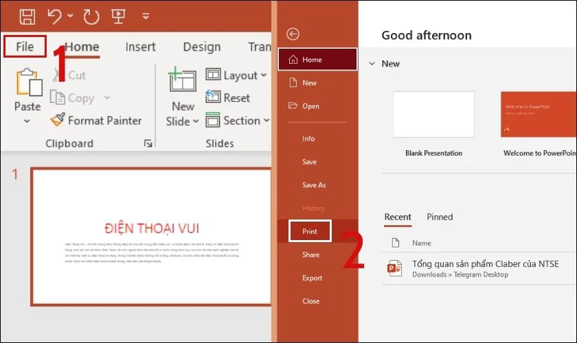 Cách chuyển PowerPoint sang PDF trên máy tính