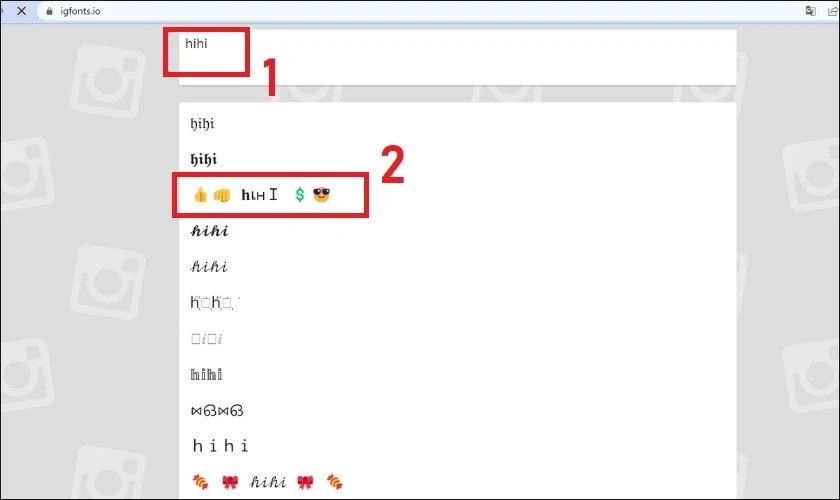 Các bước đổi phông chữ trên igfonts