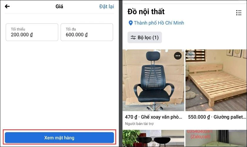 Hướng dẫn tìm mua hàng trên Facebook Marketplace