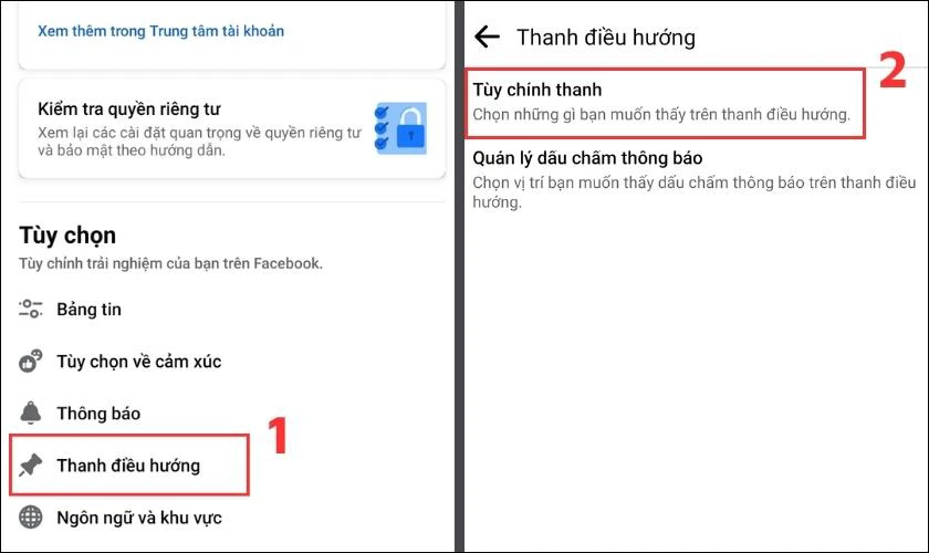 Các bước mở, tắt Marketplace Facebook trên điện thoại