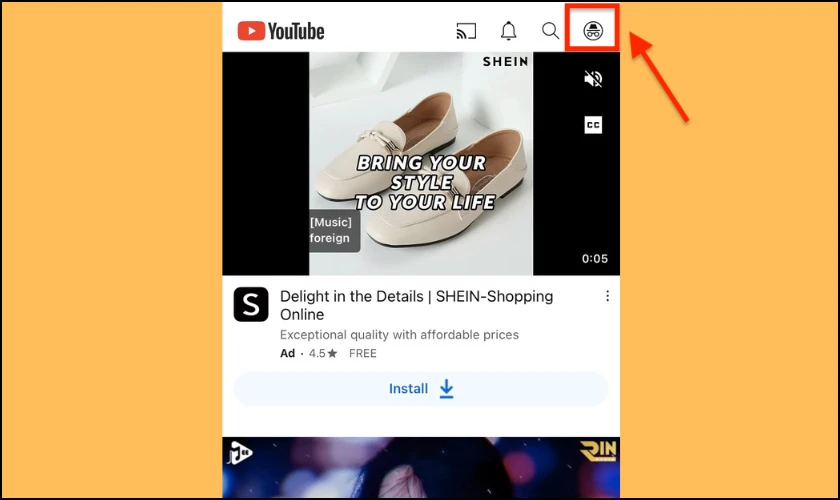 Cách tắt chế độ ẩn danh trên YouTube điện thoại