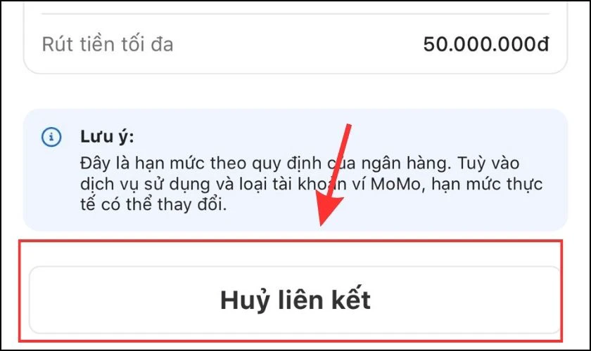 Nhấn chọn Hủy li&ecirc;n kết