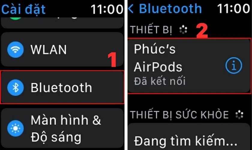 Truy cập v&agrave;o mục C&agrave;i đặt v&agrave; chọn Bluetooth