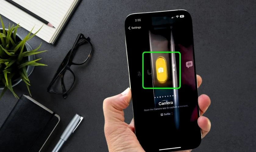 Action Button gi&uacute;p mở m&aacute;y ảnh tức thời l&agrave; g&igrave;?
