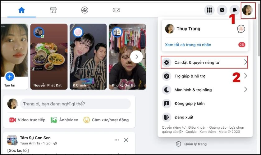 Lấy lại mật khẩu FB bằng ảnh đại diện