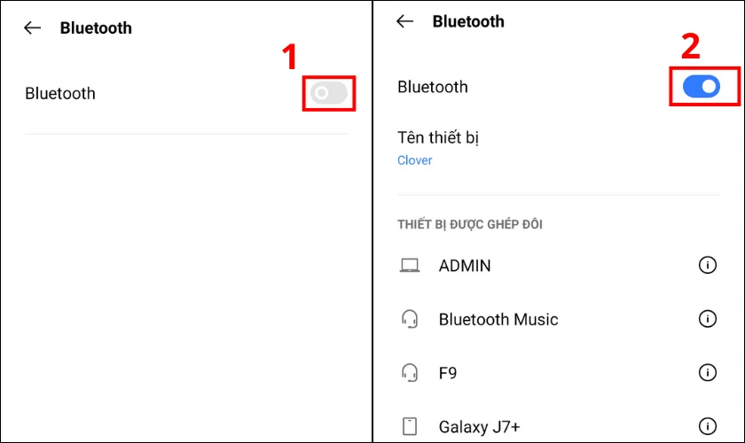 Tắt và bật lại Bluetooth trên điện thoại