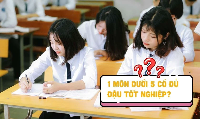 1 môn dưới 5 có đậu tốt nghiệp không?