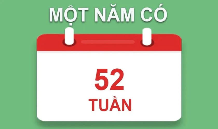 1 năm c&oacute; bao nhi&ecirc;u tuần?