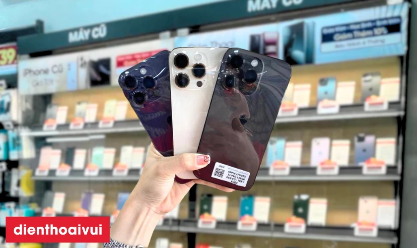 các mẫu iphone 14 pro 128gb cũ trầy xước bán tại Điện Thoại Vui