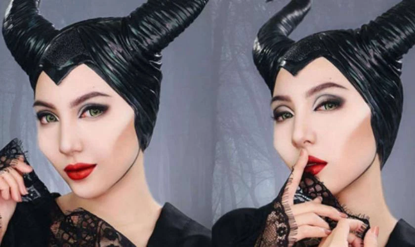 Hóa trang thành Maleficent - Tiên Hắc Ám