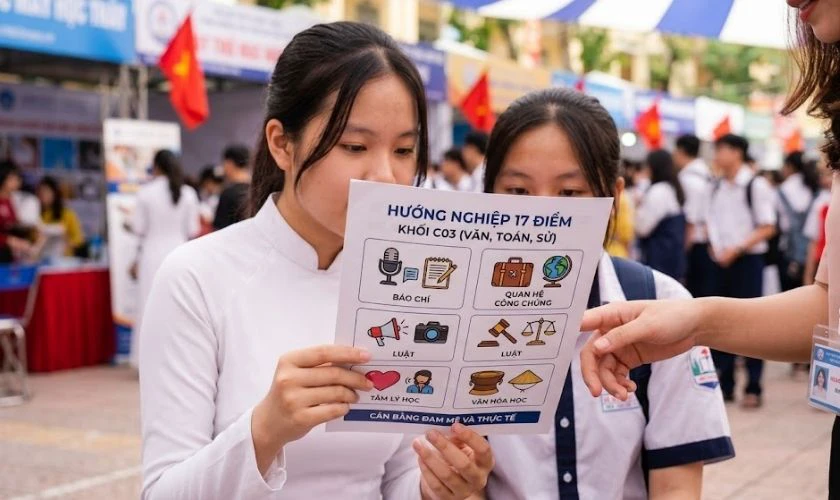 17 điểm khối C03 nên chọn ngành nào?