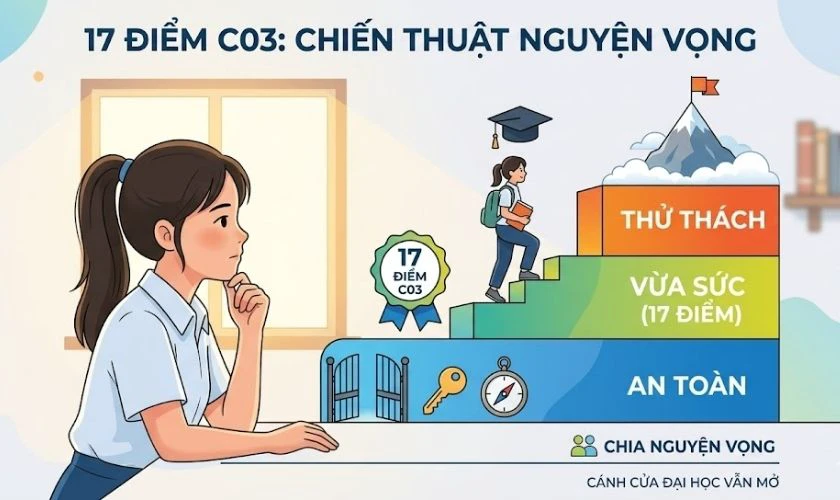 17 điểm khối C03 có cao không?