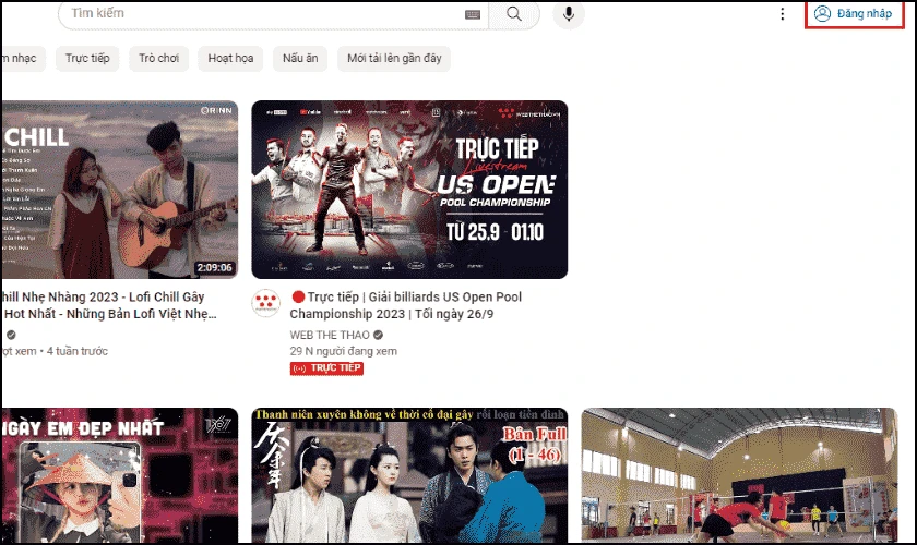 Đăng Nhập Lại T&agrave;i Khoản Google tr&ecirc;n YouTube bị lỗi 400