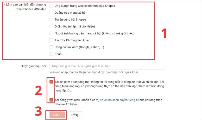 Kế tiếp bạn chọn v&agrave;o Gửi đi
