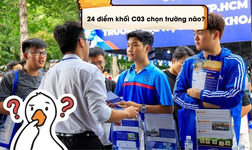 24 điểm khối C03 nên chọn trường nào 2026 ở TP.HCM?