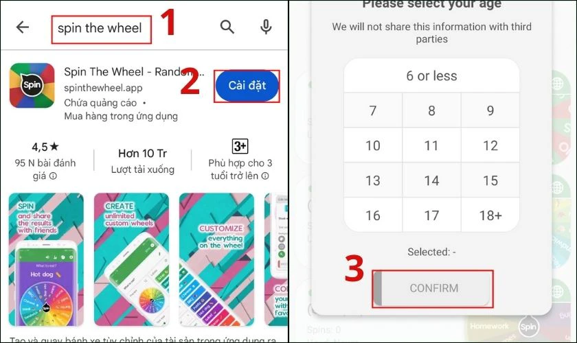 Hướng dẫn sử dụng app vòng quay may mắn