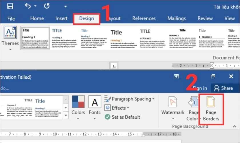 Cách tạo dòng kẻ ngang trong Word bằng Border