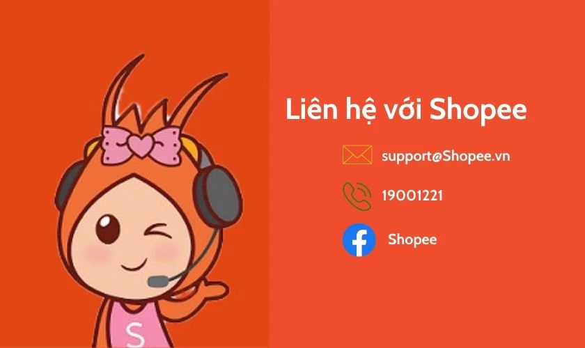 Liên hệ với Shopee nhờ mở lại khi tài khoản bị khóa