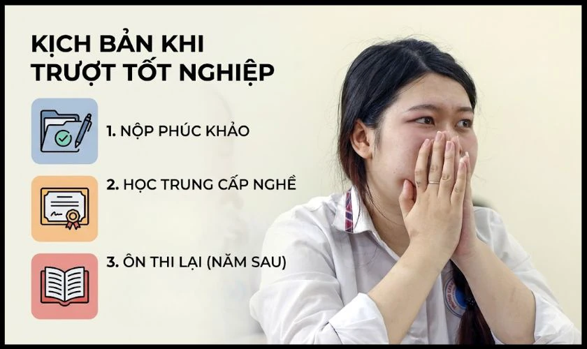Các bước xử lý nếu bạn TRƯỢT tốt nghiệp