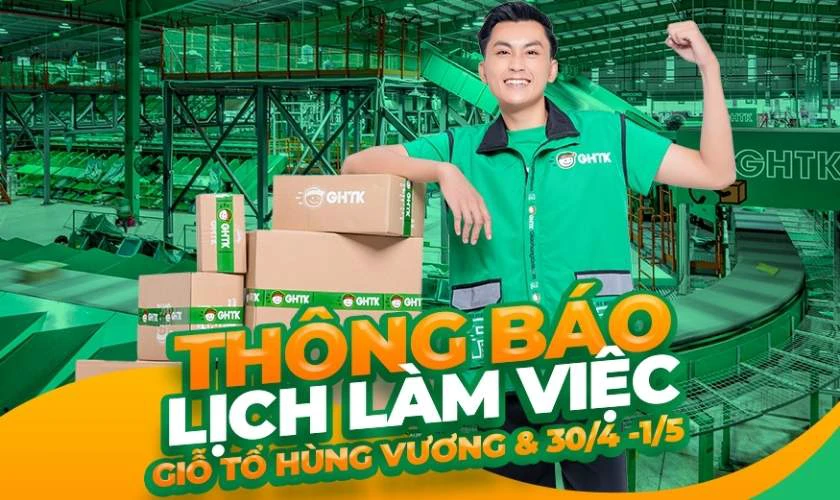 30/4 shipper có làm việc không: Lịch làm việc của GHTK