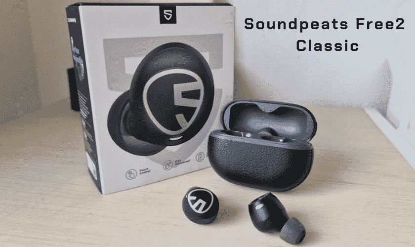 Tai nghe Bluetooth Soundpeats Free2 Classic -Tai nghe kh&ocirc;ng d&acirc;y dưới 1 triệu đẹp n&ecirc;n mua