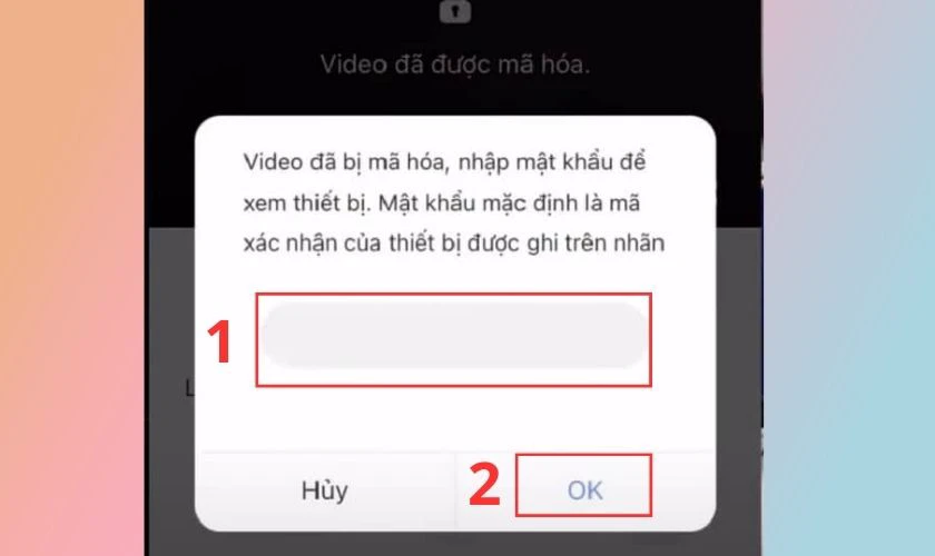 L&uacute;c n&agrave;y bạn cần nhập mật khẩu c&oacute; chứa 6 k&yacute; tự viết hoa v&agrave;o &ocirc; được khoanh trong h&igrave;nh