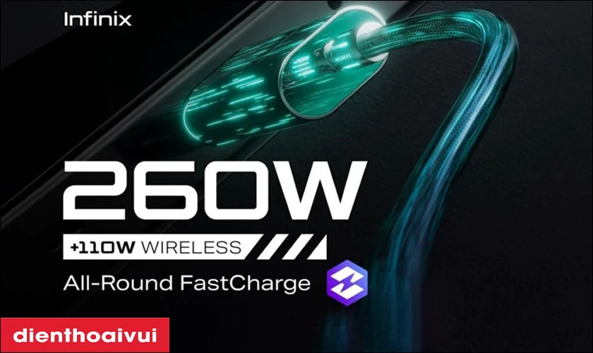 C&ocirc;ng nghệ Infinix sạc nhanh &ldquo;sấm s&eacute;t&rdquo; l&ecirc;n tới 260W