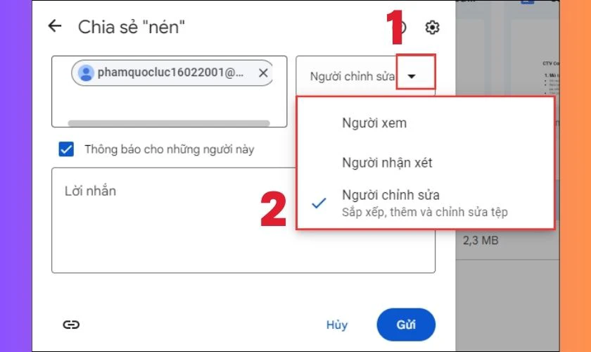 Nhấn chọn v&agrave;o biểu tượng tam gi&aacute;c ngược