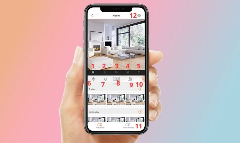 C&aacute;ch sử dụng c&aacute;c t&iacute;nh năng của Camera Ezviz