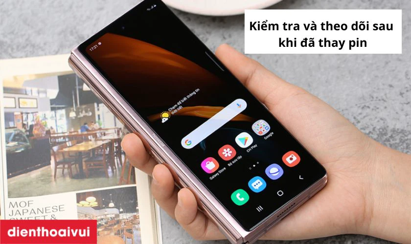 Lưu &yacute; khi thay pin cho điện thoại Samsung Galaxy Z Fold 2