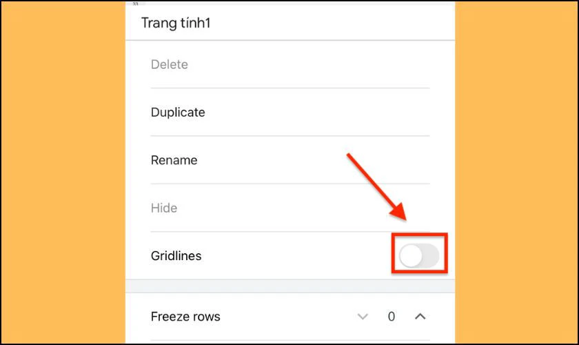 Gạt bỏ t&iacute;ch Gridlines