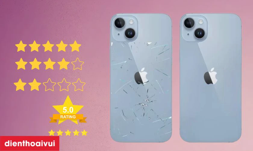 N&ecirc;n thay k&iacute;nh lưng iPhone 14 Plus ở đ&acirc;u?