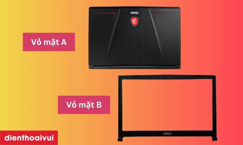 Hướng dẫn phân biệt các mặt vỏ laptop MSI