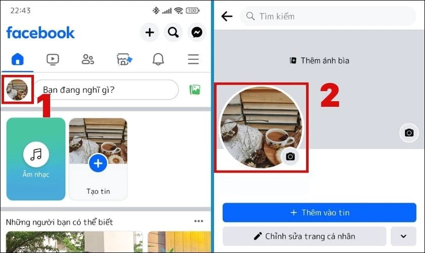 C&aacute;ch chỉnh avatar Facebook về mặc định tr&ecirc;n điện thoại
